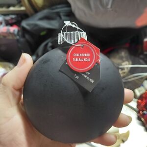 Elegant Black Chalkboard Ornament